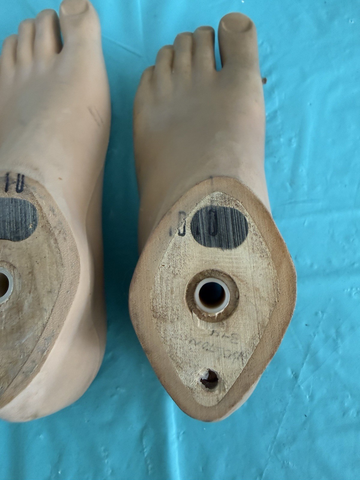 lot of 5 USED PROSTHETIC FEET. 3 OTTO BOCK -2 KINGSLEY JUVENILE