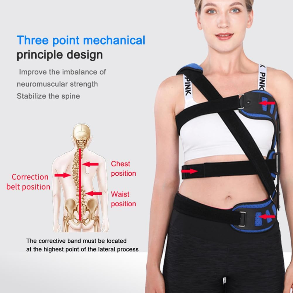 Adjustable Scoliosis Corrector Spinal Back Orthosis with Posture Correction – Ad