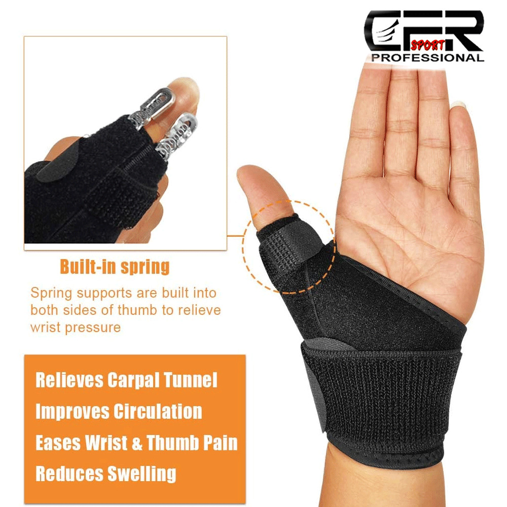 Thumb Wrist Hand Brace Carpal Tunnel Support Splint Fit Arthritis Sprain Pain DS