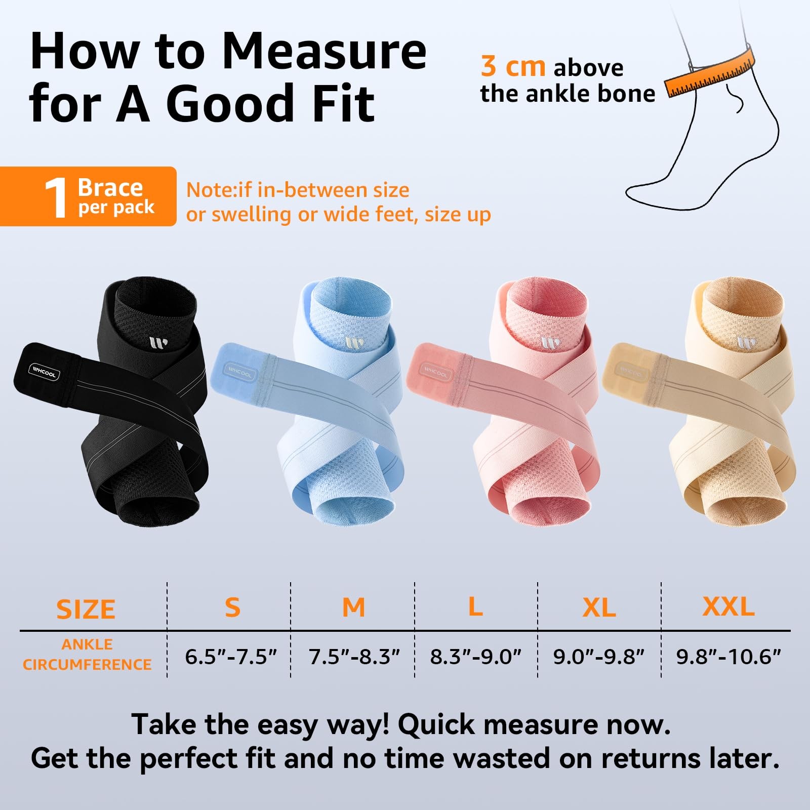 Flat Knitting Ankle Brace For Women&Men, 7-Zone Dynamic Compression Sleeve w/…