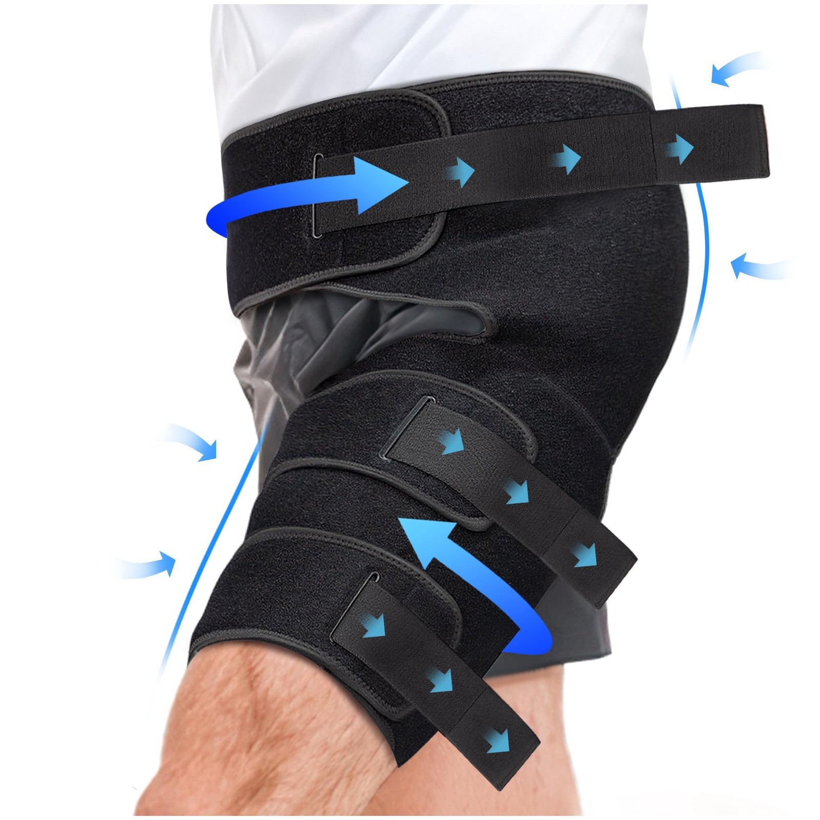 1 PCS Adjustable Compression Hip Groin Hamstring Thigh Wrap Upper Leg Brace