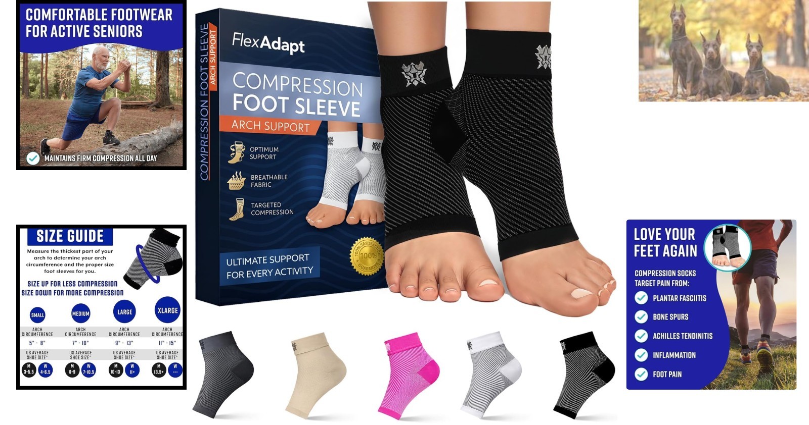 Breathable Compression Socks for Daily Use – Achieve Foot Pain Relief & Comfort
