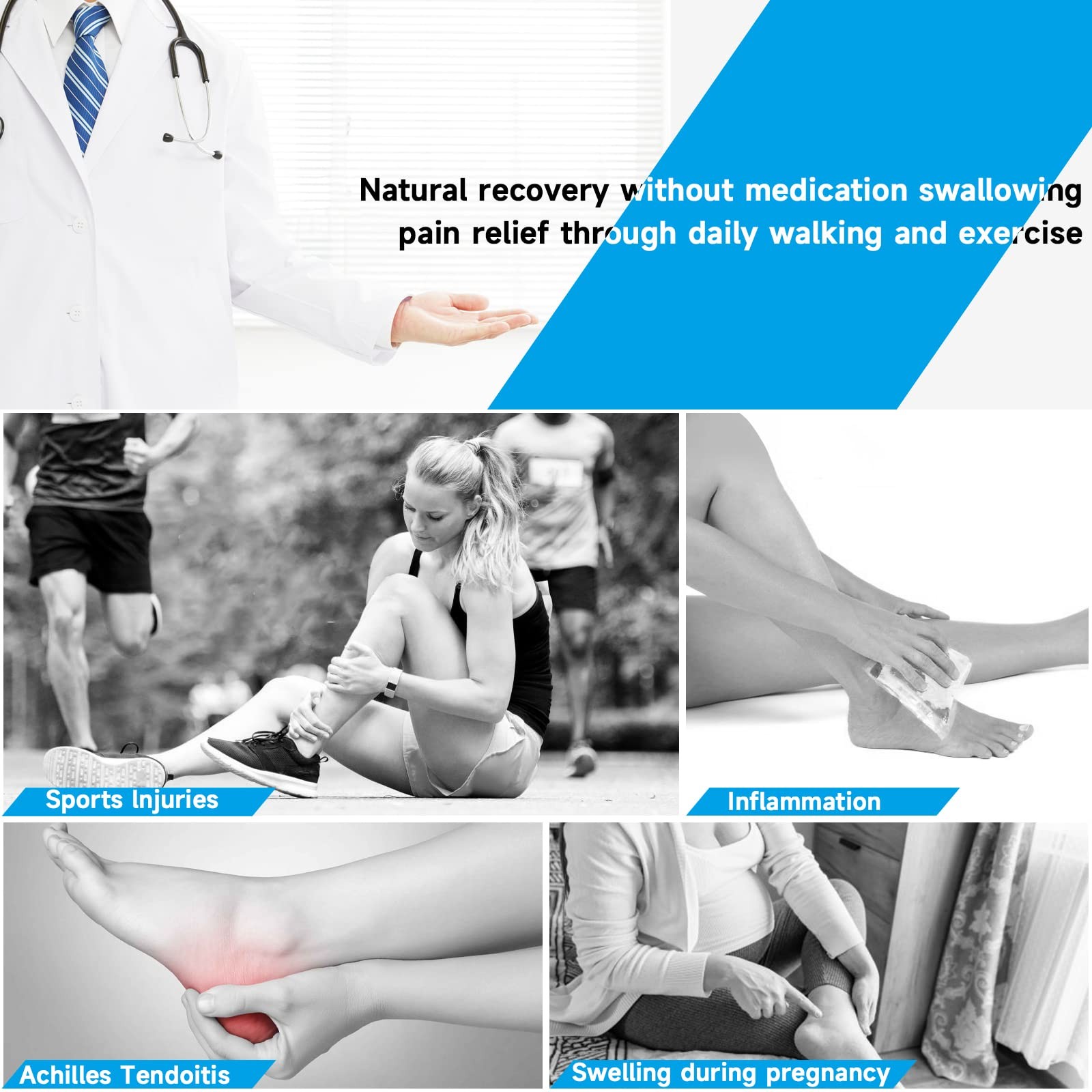 Zipper Open Toe Compression Socks for Women Men 2 Pairs Knee high 15-20 mmHg …