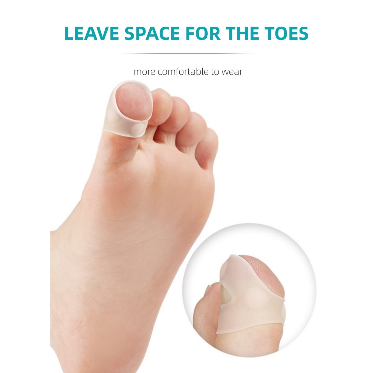 Big Toe Protectors Silicone Toe Caps To Cushion Toe Blister Corn Callus Walking