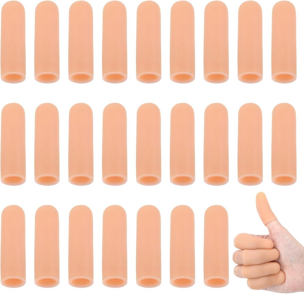 New Gel Finger Cots, Finger Tips Protector Finger Covers Finger Guard 10-30pcs