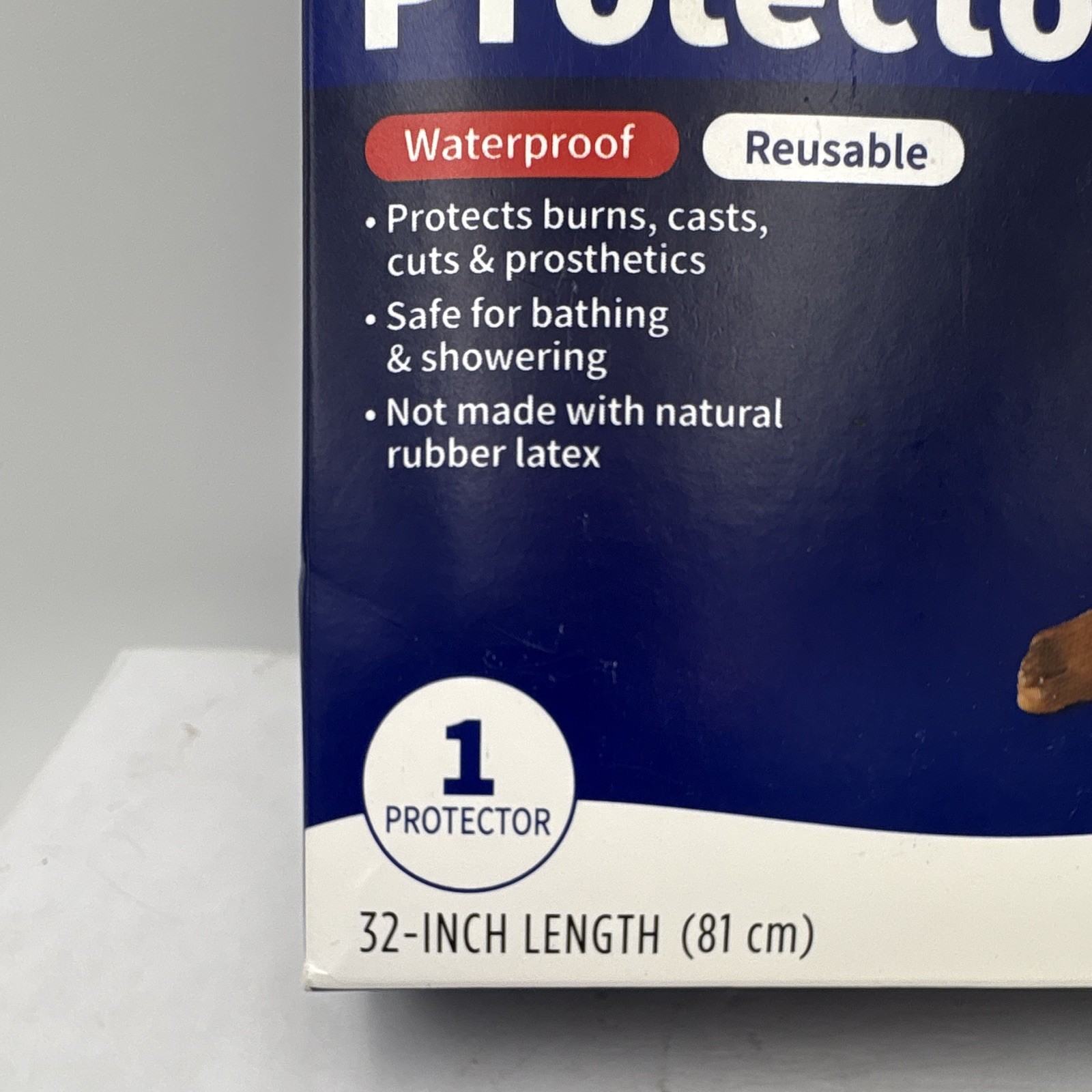Walgreens Adult Leg Cast & Wound Protector, Waterproof Reusable Clear 32 in