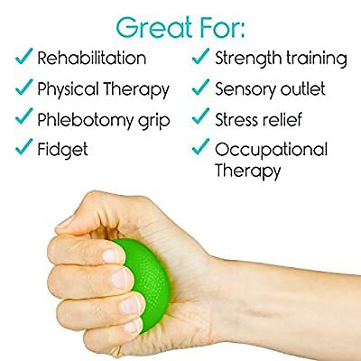 Squeeze Balls for Hand Therapy, Exercise, Arthritis Grip Strengthener Occupation