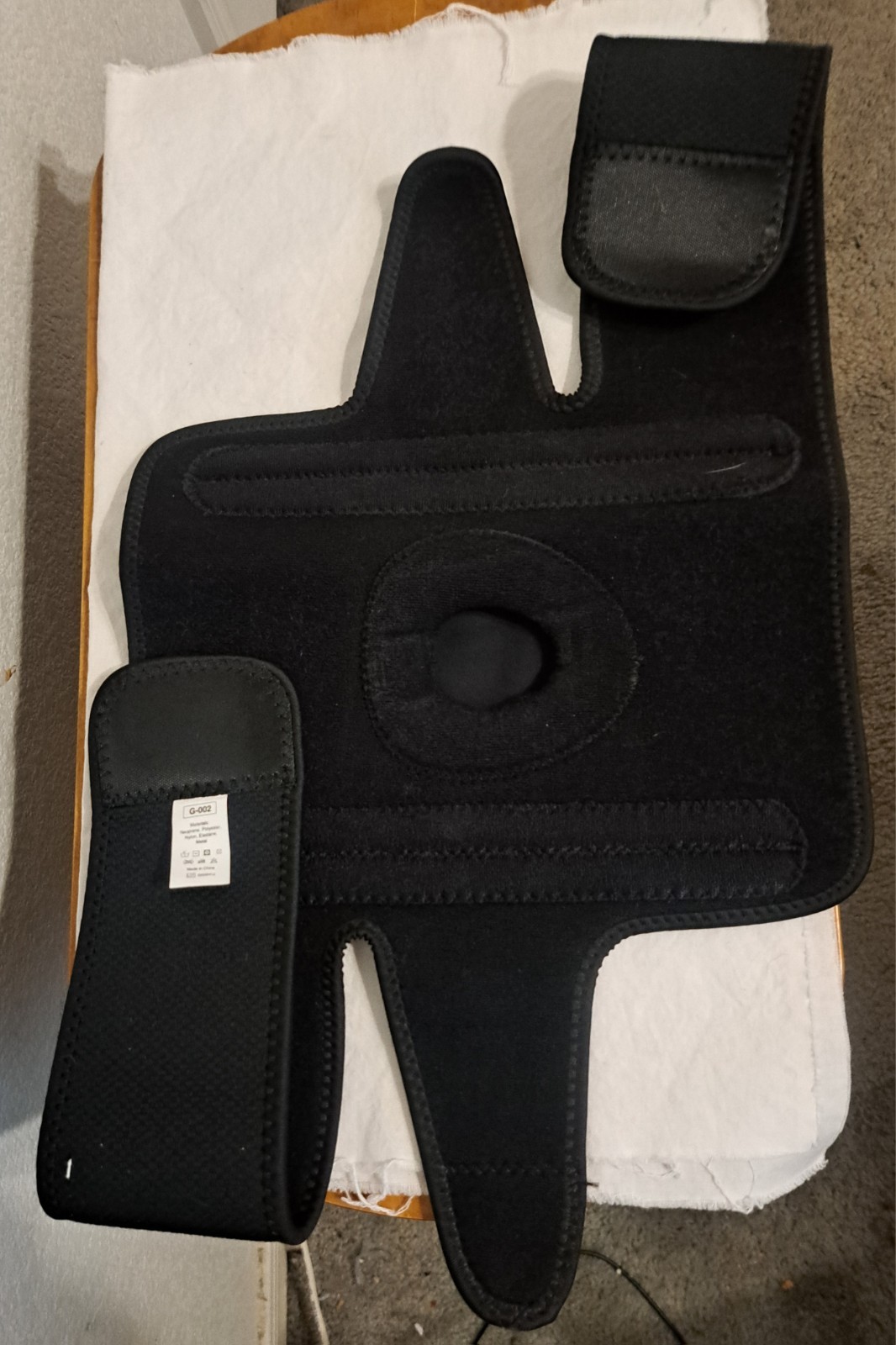 Knee Brace Compression Sleeve Hinged Joint Support Open Patella Stabilizer Wrap
