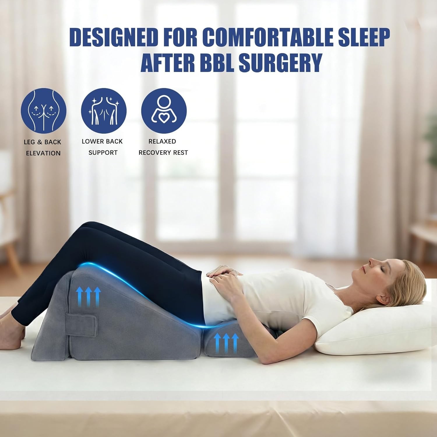 BBL Pillow after Surgery for Sleeping, 4-In-1 Brazilian Butt Lift Surgery Recove