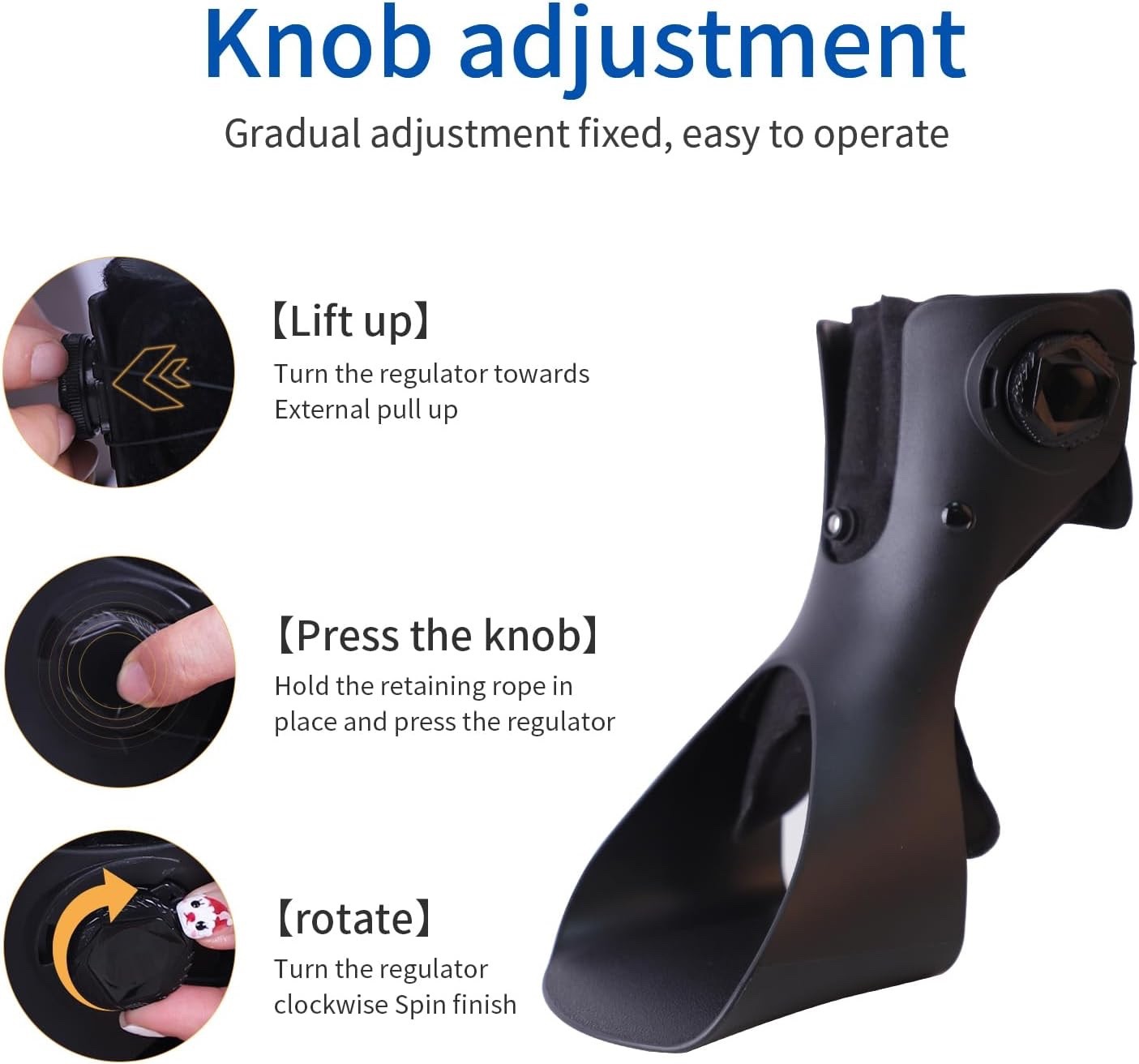 Inflatable AFO Foot Drop Brace Ankle Stabilizer Left Foot Small – Open Box