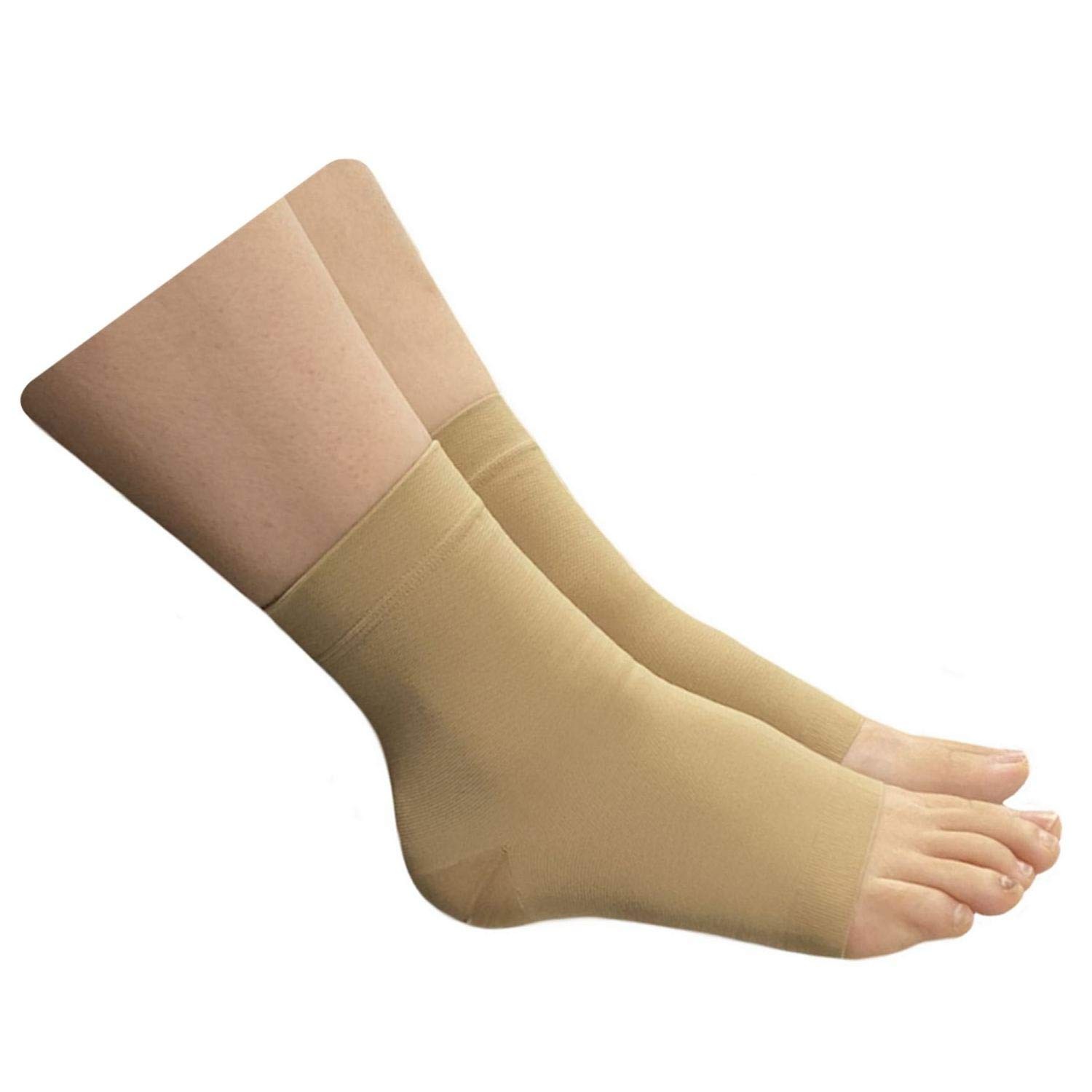 HealthyNees Extra Wide Ankle Big Feet 20-30 mmHg 5XL, Beige