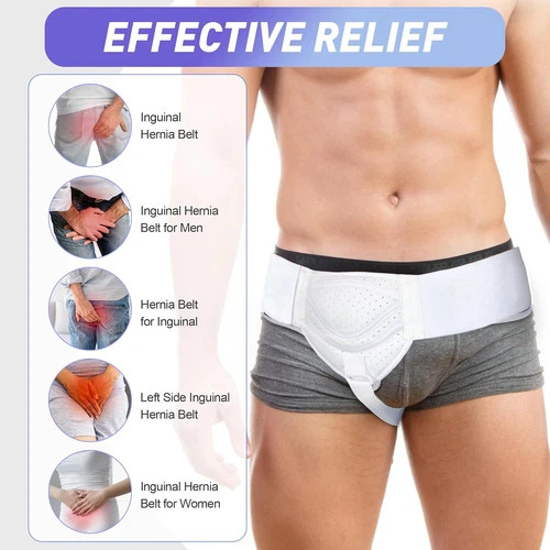Single Hernia Support Belt Inguinal Groin Hernia Pain Relief Truss Brace Unisex