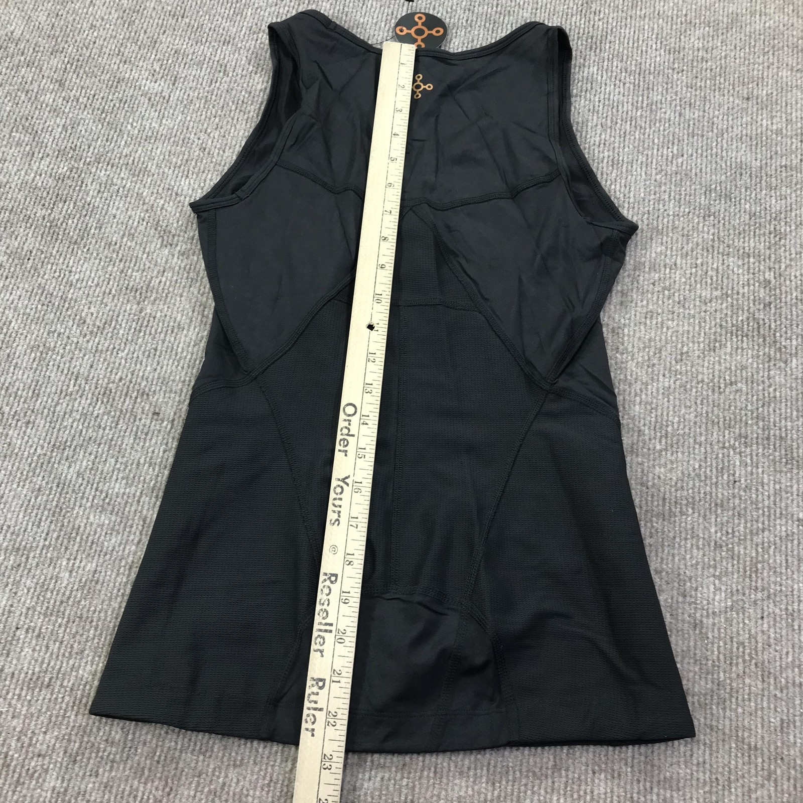 Tommie Copper Womens Back Support Compression Tank Top Shirt XS Black Posture