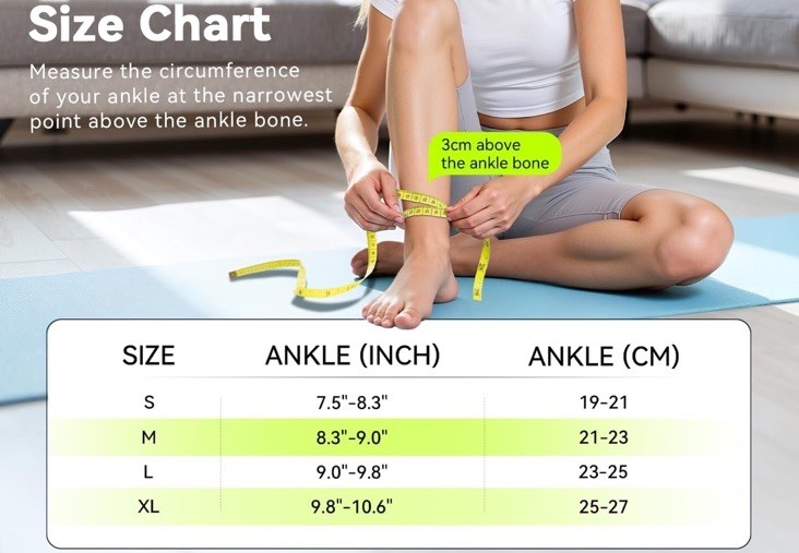 Soloever Ankle Brace For Plantar Fasciitis, Achilles Tendinitis (Gray, Small)