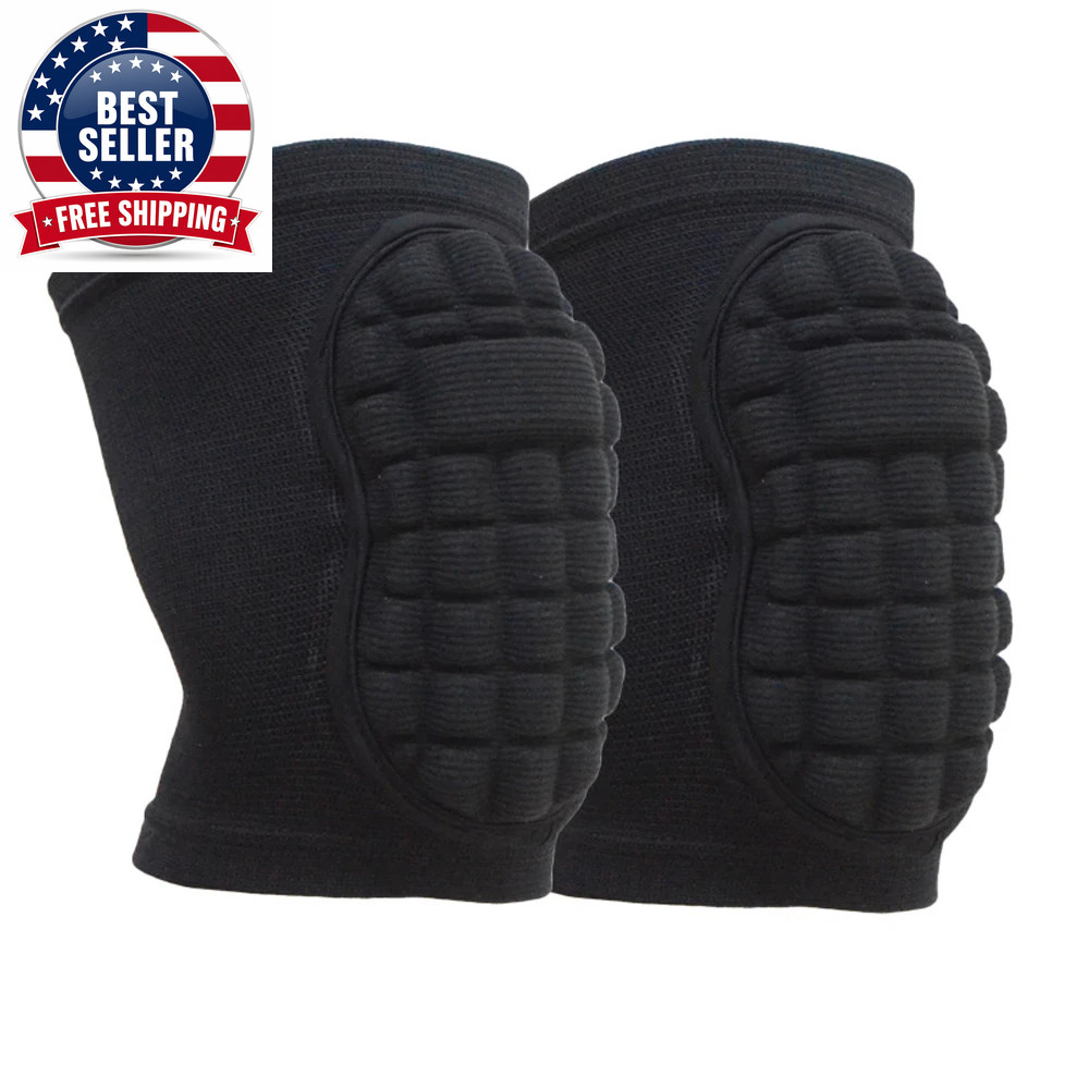 Breathable Elastic Knee Brace, Anti-Slip Knee Pad, Sponge Protector for Volleyba