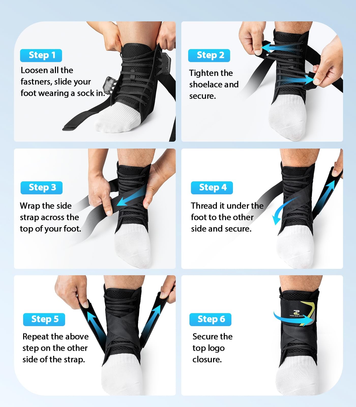 ZOELION Ankle Brace for Men Women with Autoadaptive Side Pads, Slim Fit & Fle…
