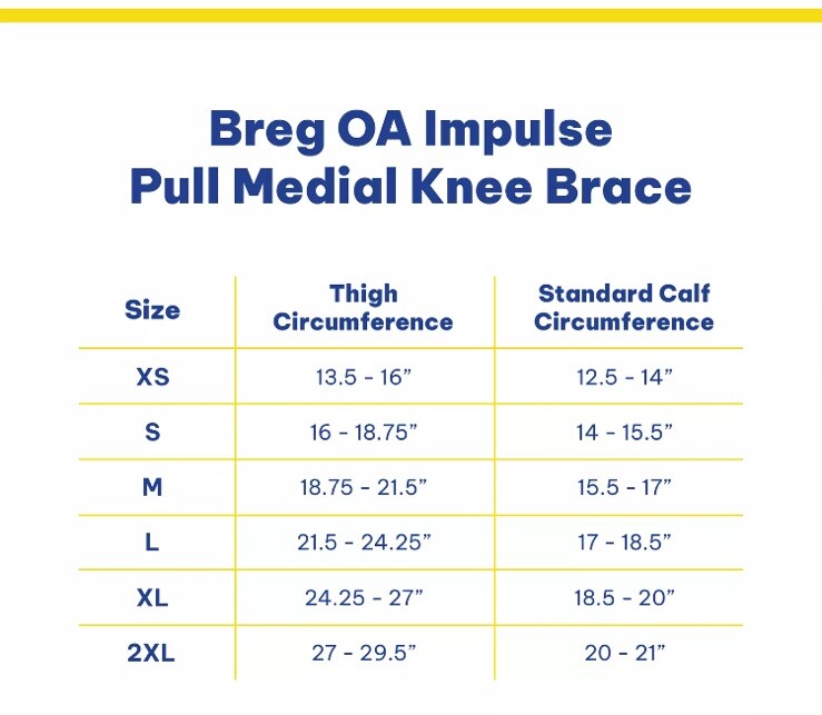 Set Of 2 Breg OA Impulse Pull Medial Knee Braces – Left And Right – Size Large