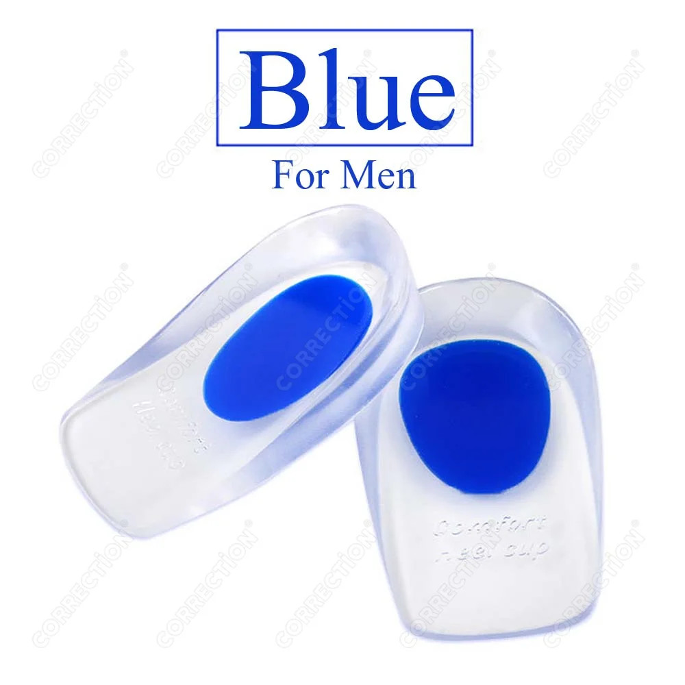 Soft Silicone Gel Insoles for Heel Spurs Pain Foot Cushion Foot Massa
