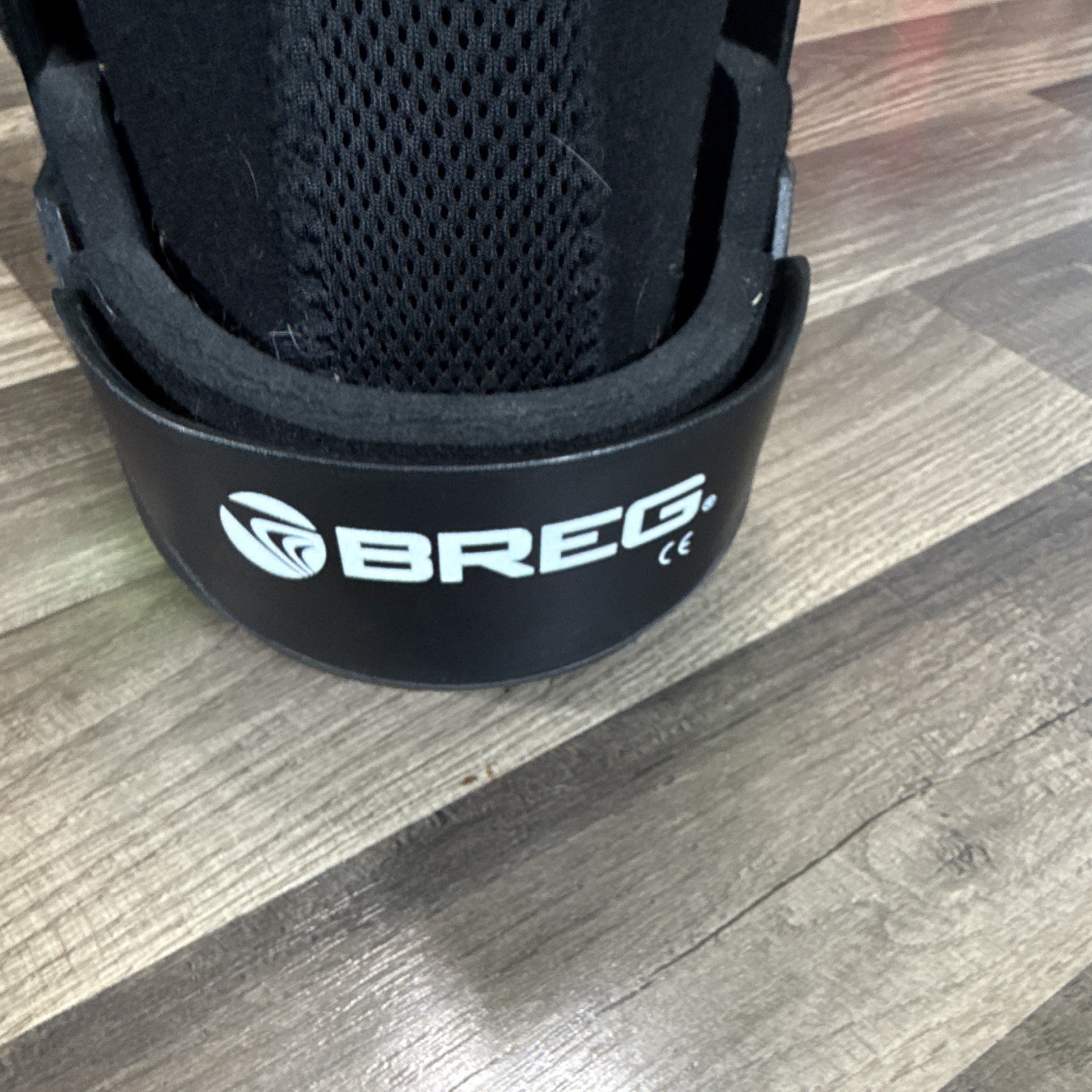 Breg Adjustable Orthopedic Walking Boot Brace, Black/Blue, Size L Foot/Ankle