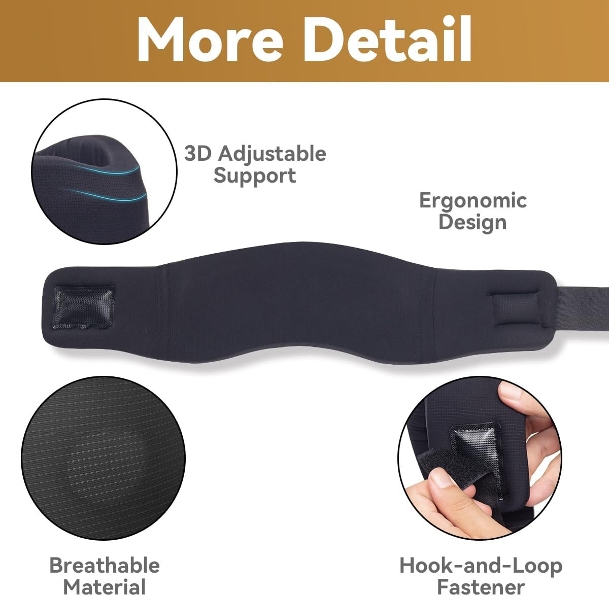 Neck Brace for Sleeping, Soft Foam Cervical Collar Neck Support Brace, Keep Vert