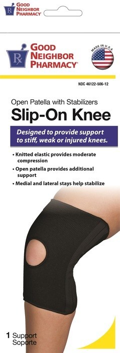 Good Neighbor Pharmacy Slip-on Knee Support Open Patella w/Stabilizers Medium