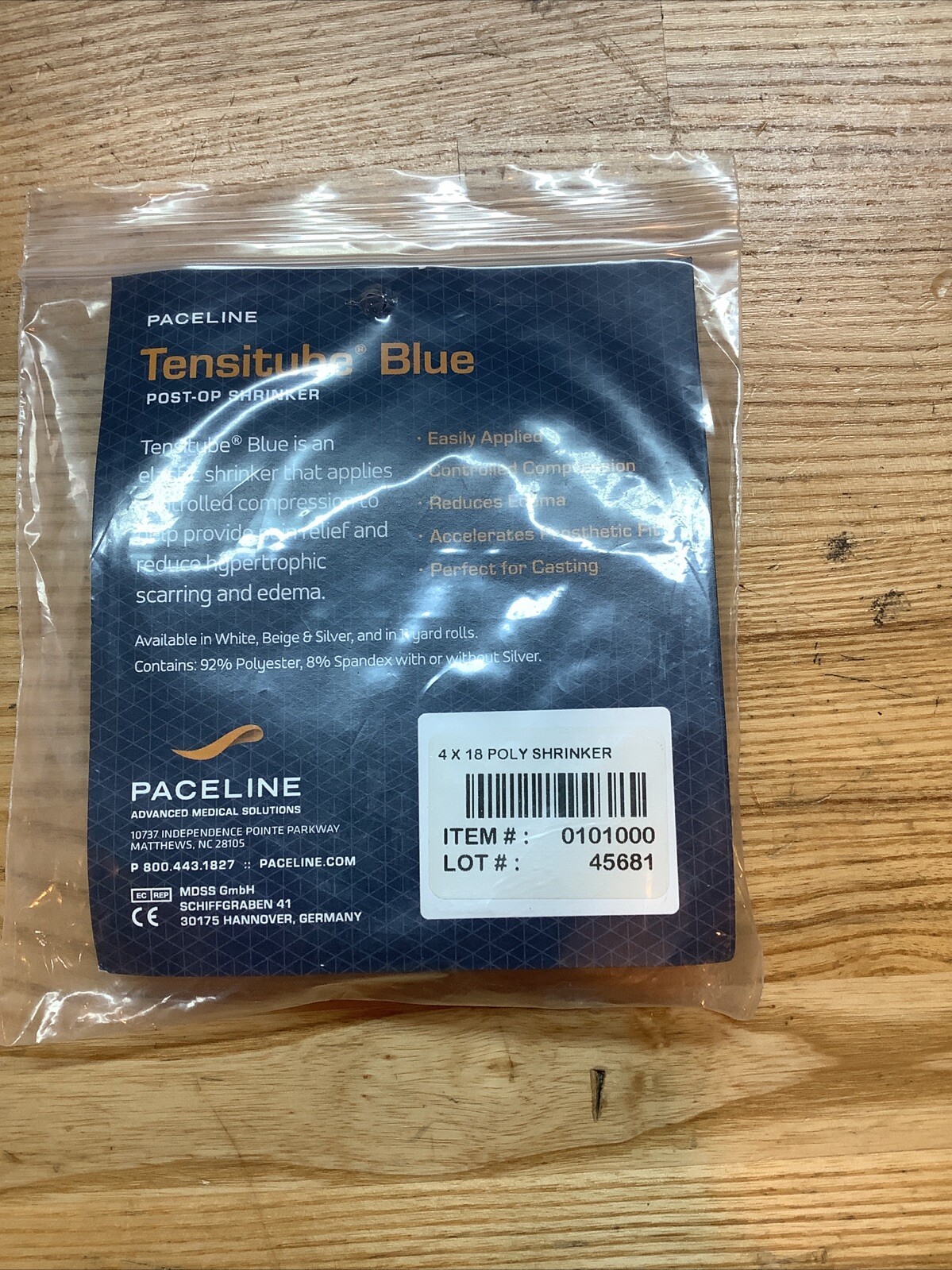 Paceline Tensitube Blue Post-Op Shrinker