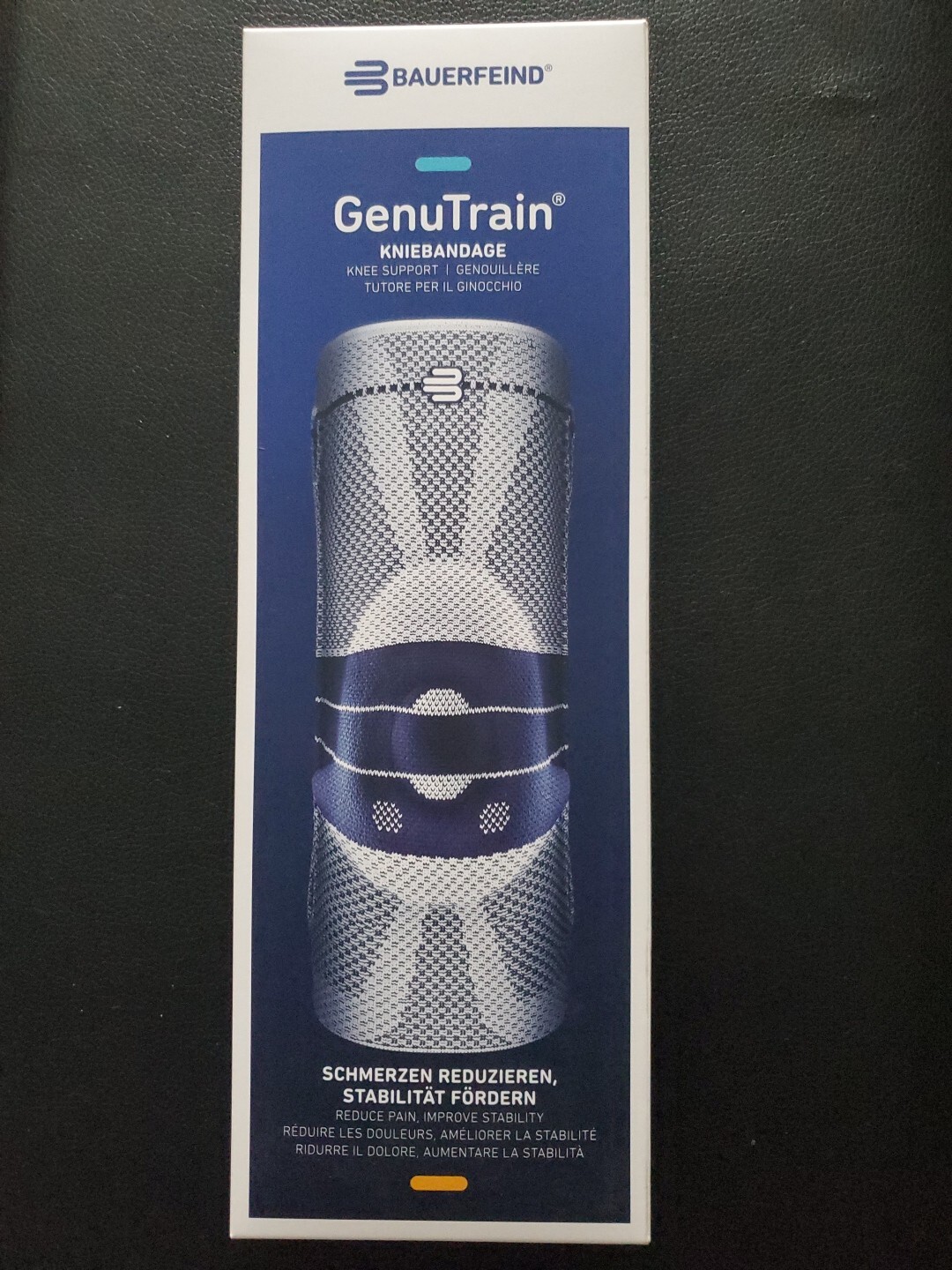 Bauerfeind GenuTrain Knee Support Brace – Size 3- Color Titan
