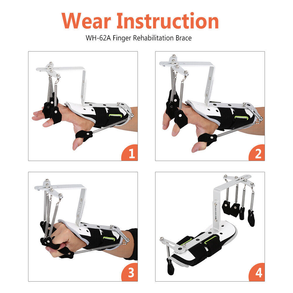 Hand Rehabilitation Trainer Finger Orthotic for Stroke Hemiplegia Eldely therapy