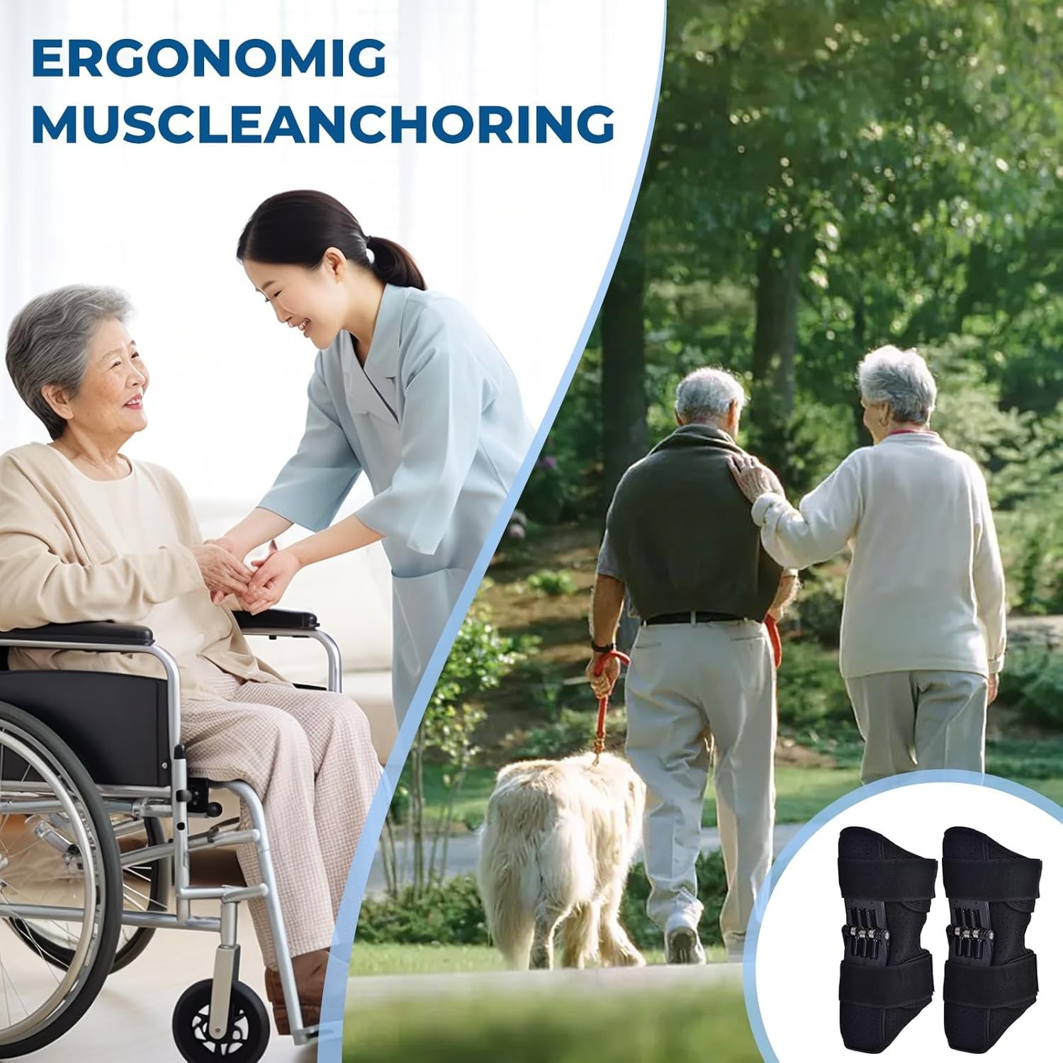 Spring Knee Brace,Knee support,Knee Assist Brace with Dynamic Spring Assistance
