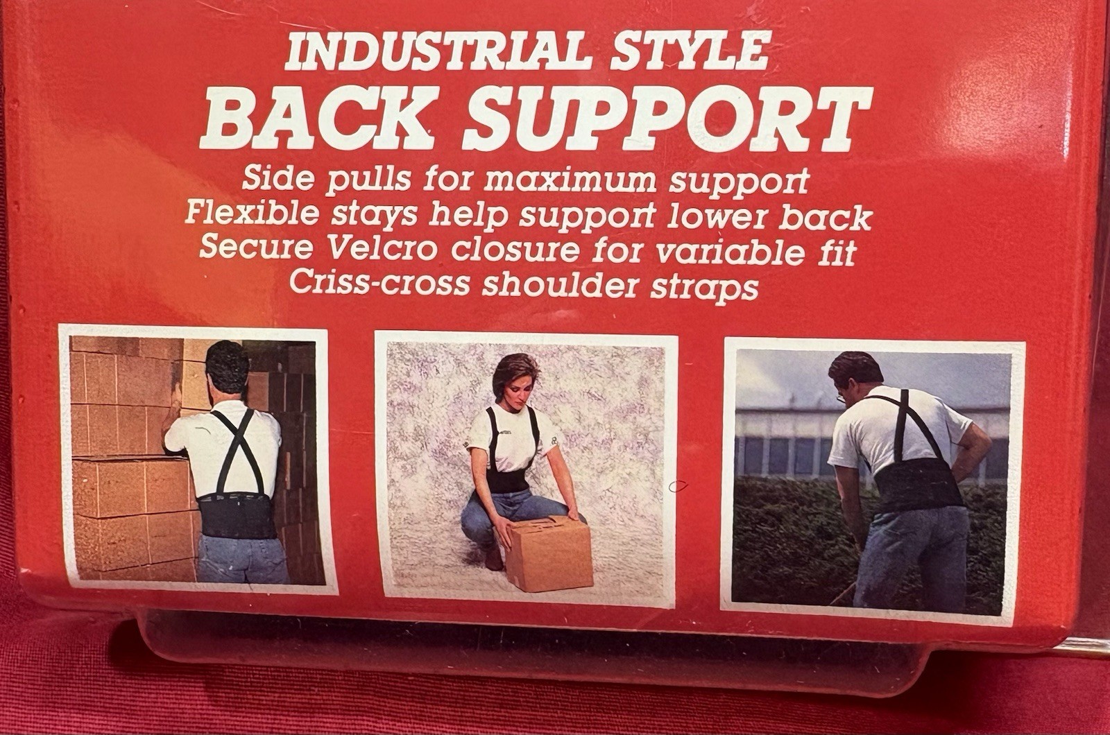 Weider Industrial Style Back Support – Black – Size XL 45-49 Waist