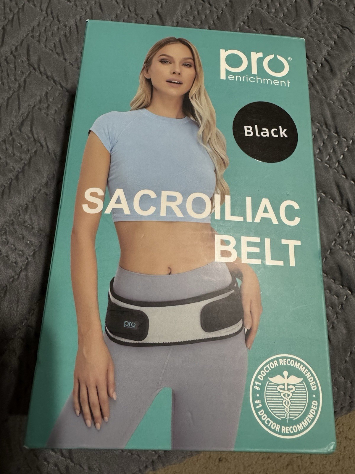 Pro Enrichment Sacroiliac SI Joint Hip Belt – USA Patented Lower Back Brace XL