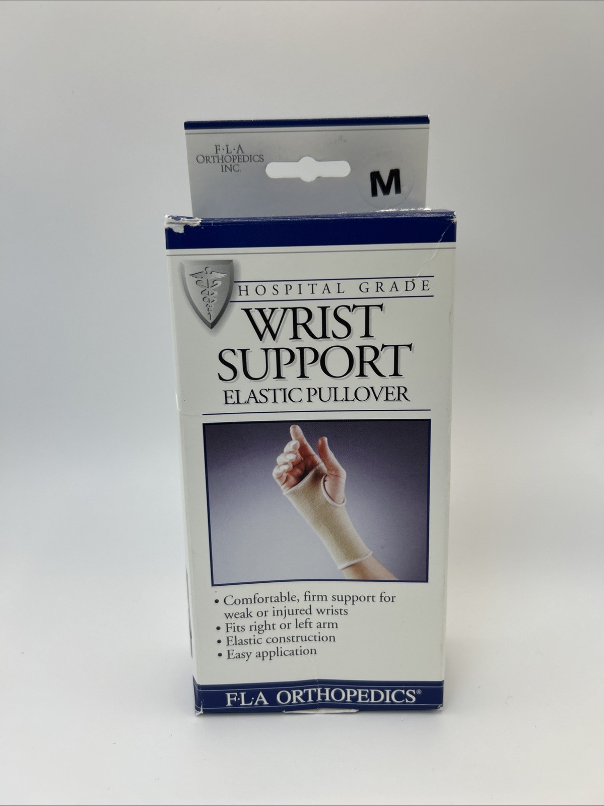 FLA Orthopedics Hospital Grade Wrist Support Elastic Pullover Medium Open Box