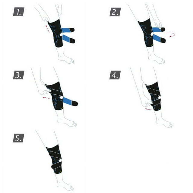 PF Knee Brace Lateral, J Buttress, Hinges, Pads Left Leg (Black) 2X-Large by ACT