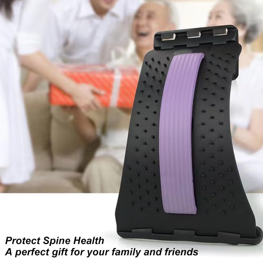 Back Stretcher for Lower Back Pain Relief, 4 Level Adjustable Lumbar Cracker Boa