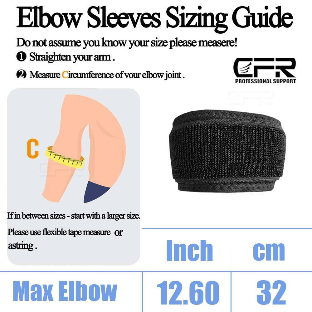 Tennis Elbow Brace Support Arthritis Tendonitis Arm Joint Pain Relief Band Strap