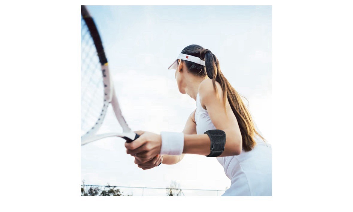 Moonsmile , Two tennis elbow brace straps For Tennis, Elbow, Black