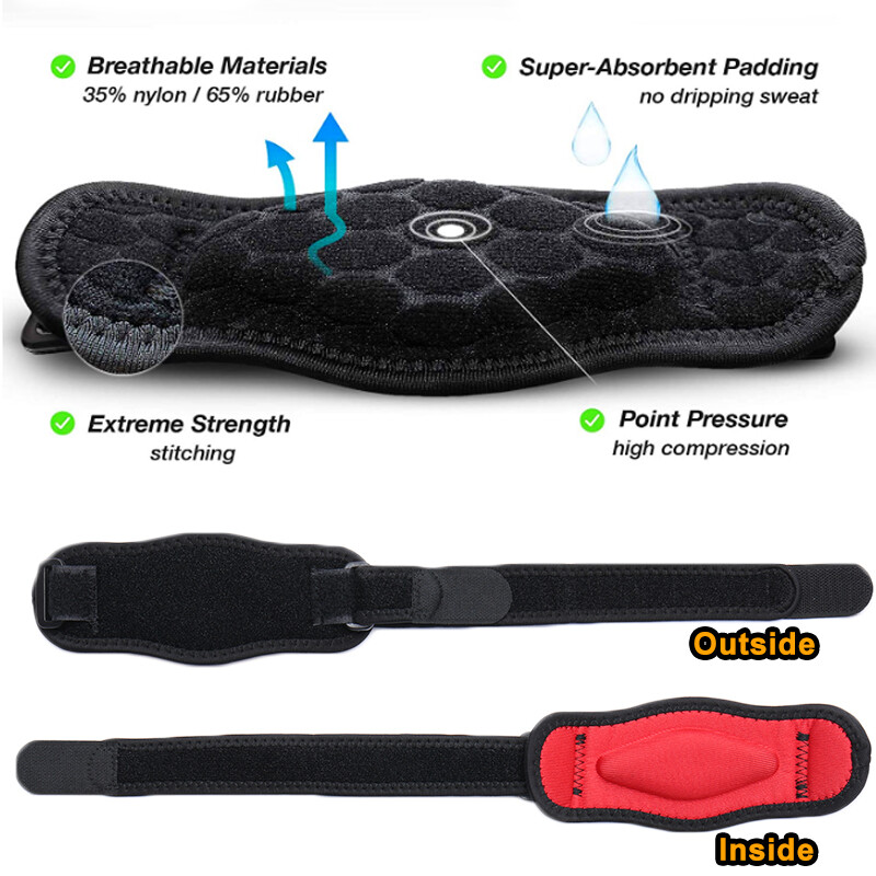 Tennis Elbow Support Brace Compression Sleeve Joint Strap Arthritis Arm Tendon