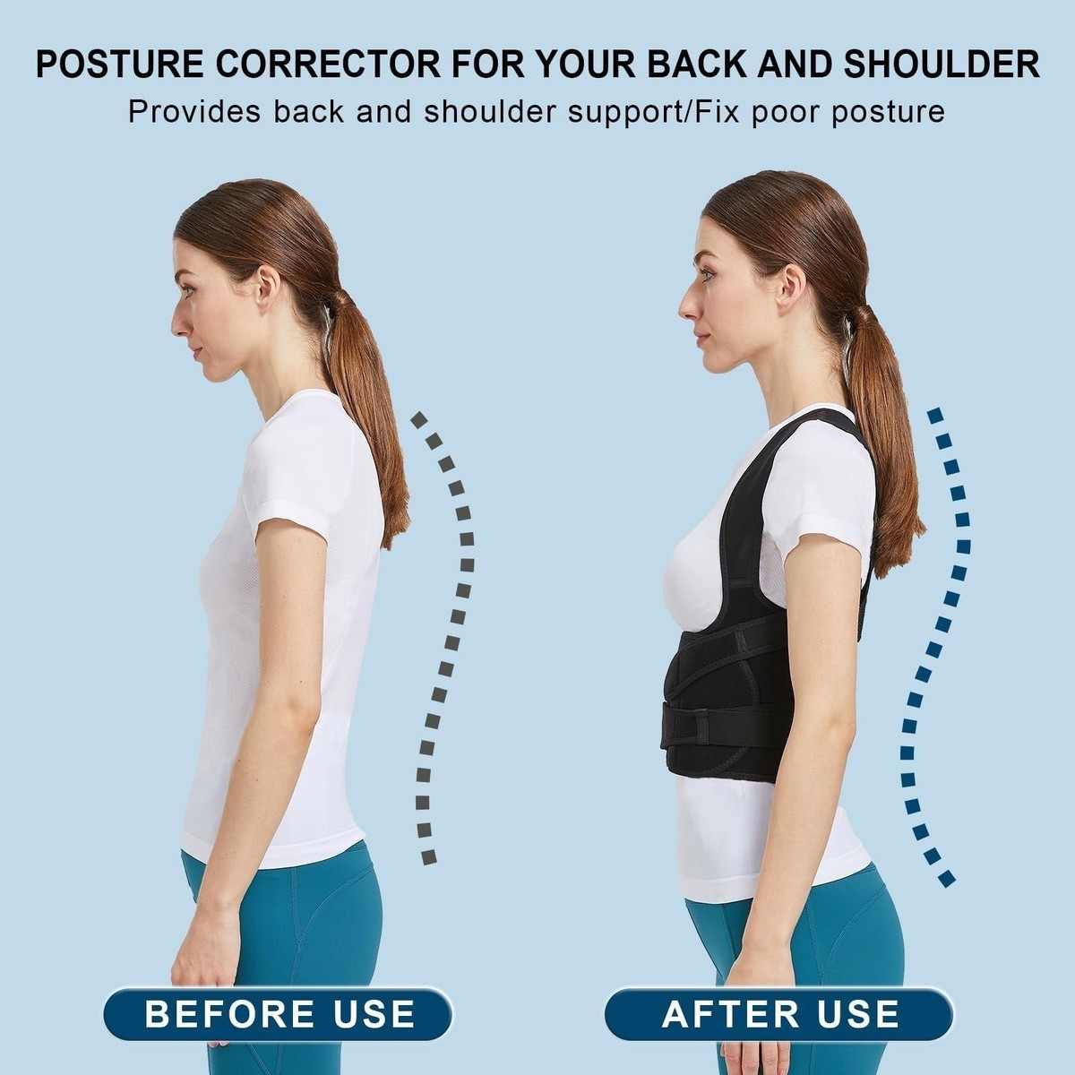 Fit Geno Back Brace Posture Corrector for Women&Men