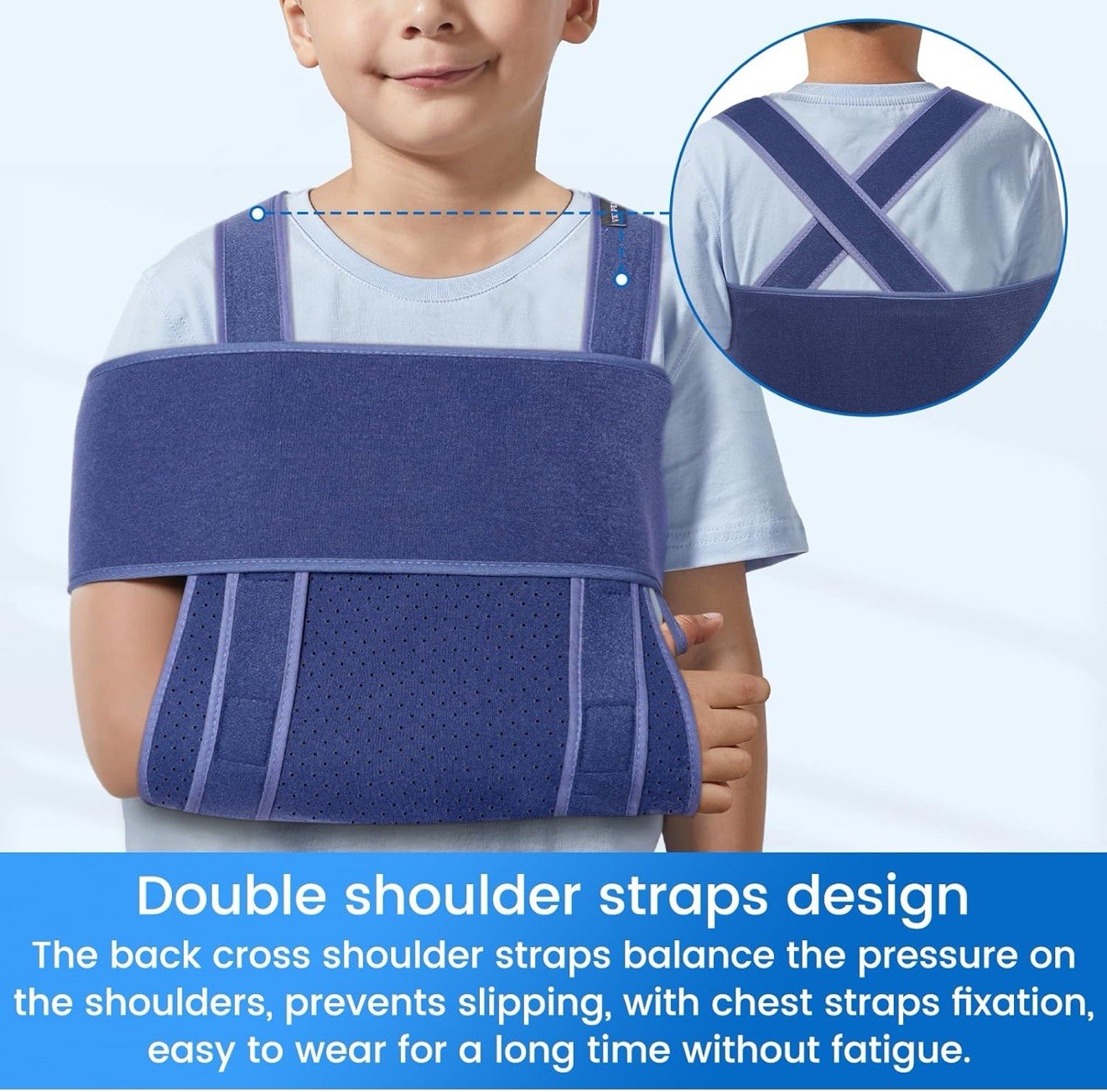 Arm Sling for Sleep Shoulder Immobilizer for Children Boys Girls – Very Soft /S