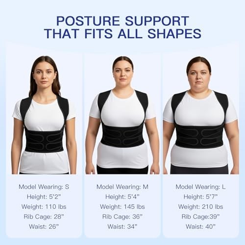 Adjustable Posture Corrector Low Back Support Shoulder Brace Belt for Men Women