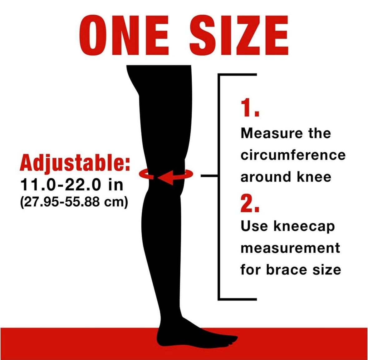 Ace Adjustable Knee Brace with Side Stabilizers – One Size (200290-SIOC)