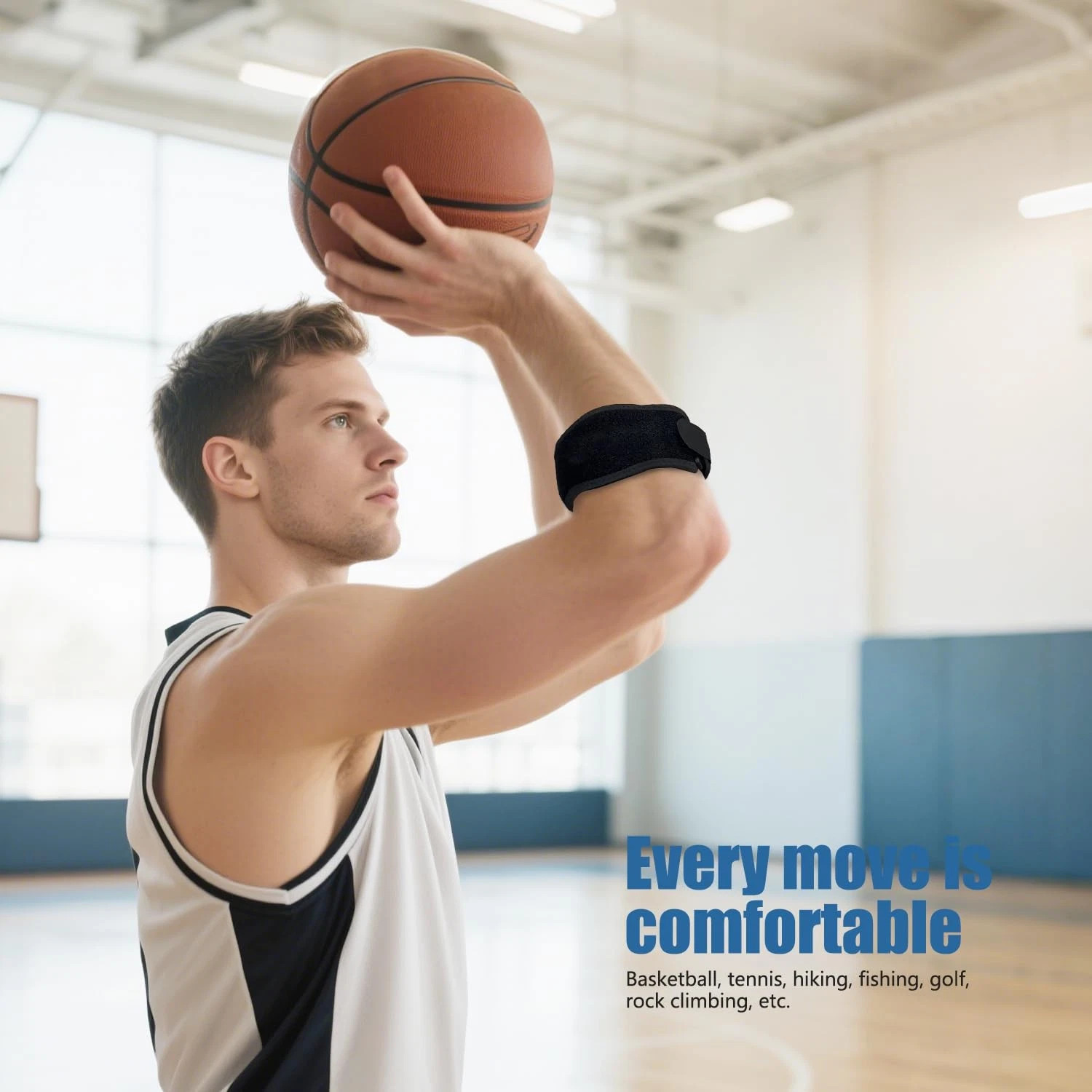 2x Tennis Elbow Brace for Men & Women, Golfers Counterforce Brace for Tendonitis