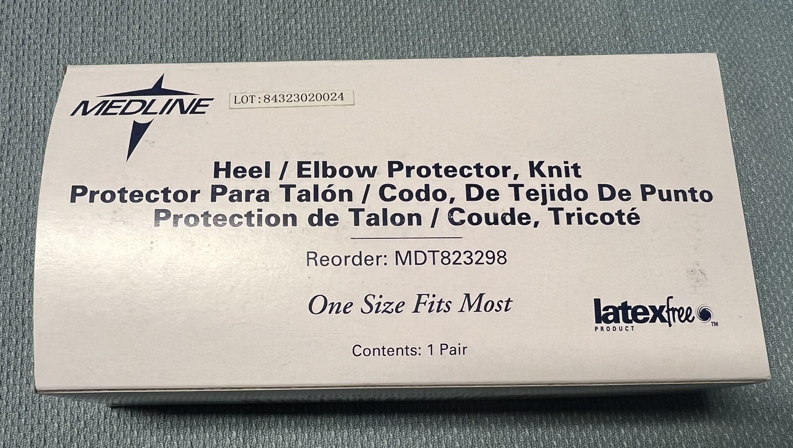 Medline MDT823298 Heel / Elbow Protector Knit Support – New, One Size Fits All