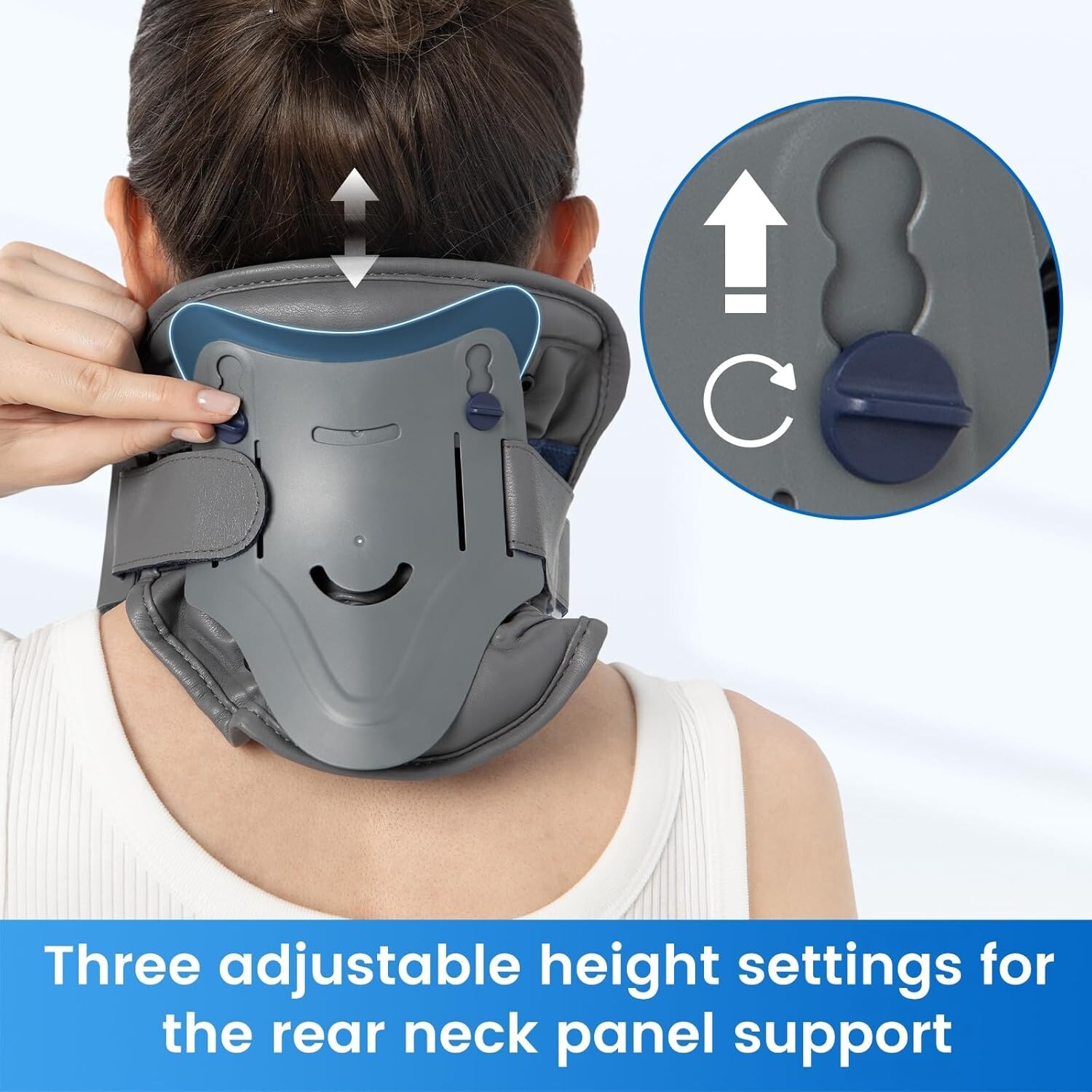 Velpeau Neck Brace for Neck Pain and Support, Soft Cotton Pads, Cervical Collar
