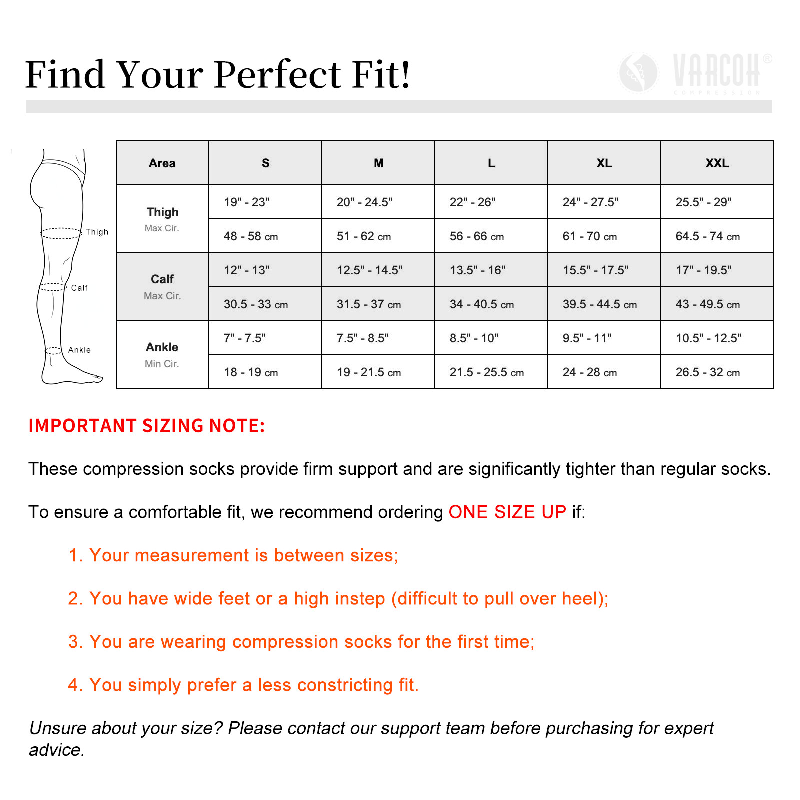 Support Calf Sleeve Compression Socks Anti-fatigue Varicose Veins Flight Running