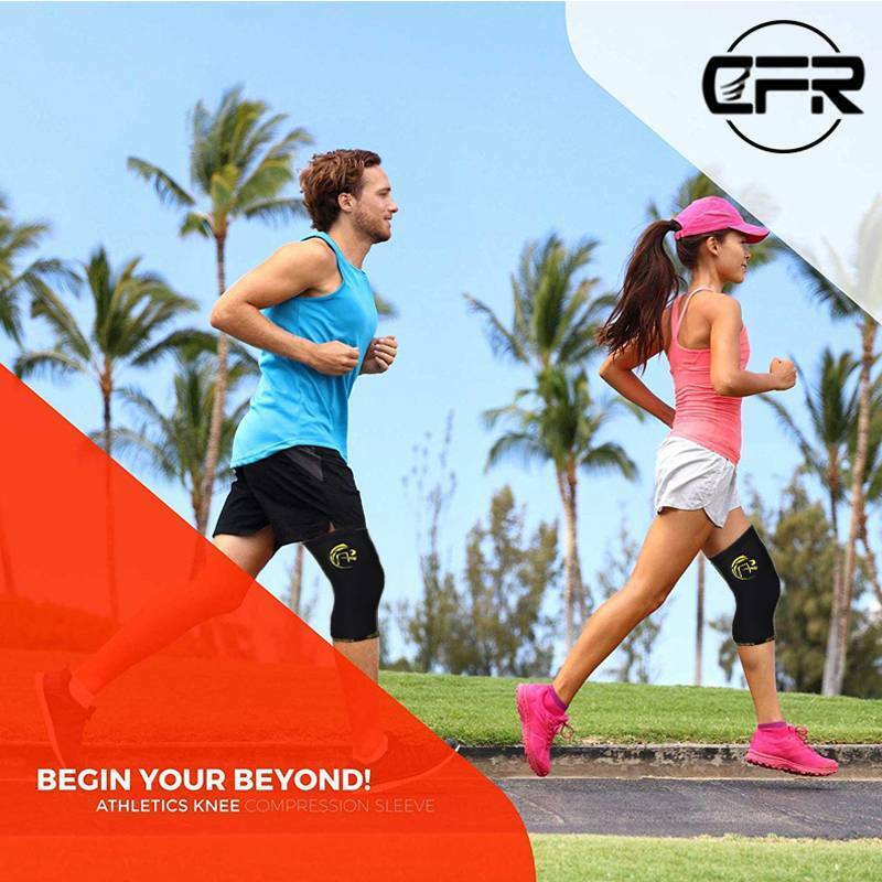 Long Leg Compression Sleeves Warm High Knee Brace Stretch Sports Gym Men Women