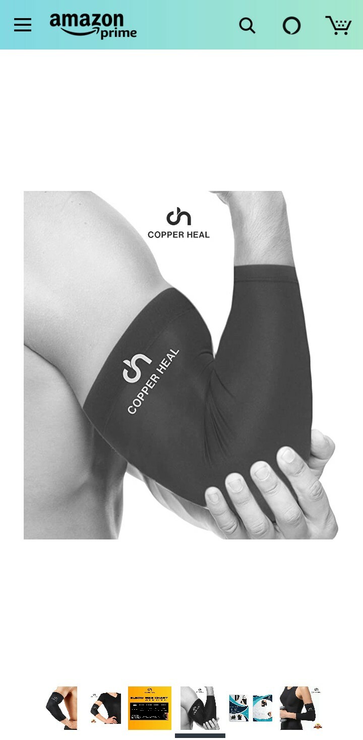 COPPER HEAL Elbow Compression Sleeve – Condition NEW – Size Medium