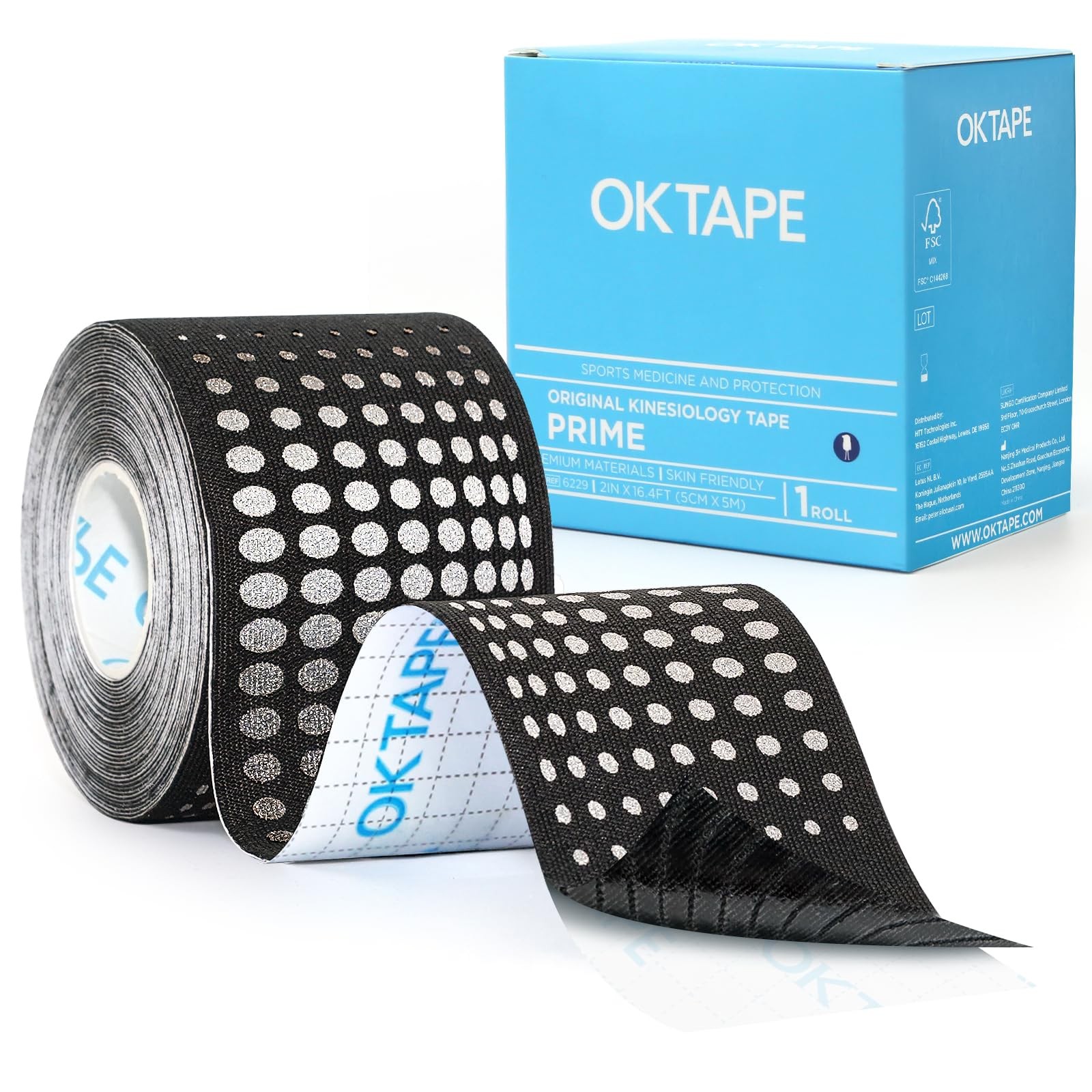 OK TAPE Synthetic Kinesiology Tape, Elastic Physical Therapy Athletic Tape | …
