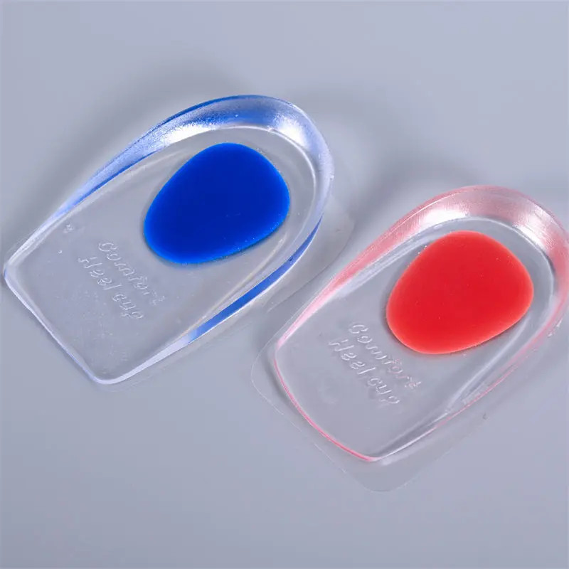 Silicone Sport Shock Absorption Half Size U-Shaped Footbed Heel Pad PU Comfortab