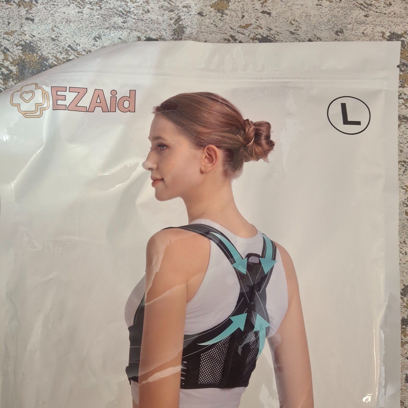 EZAid Posture Corrector Brace Size Large Back Spine Pain Relief